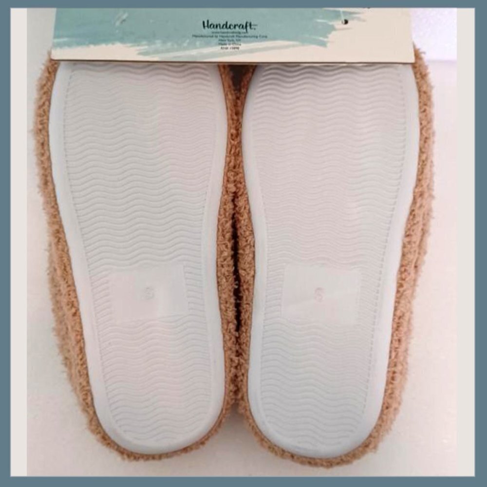 🤍✨ Luna Mellow Beige & White Heart Slippers – Cozy Memory Foam House Shoes - Picture 4 of 7